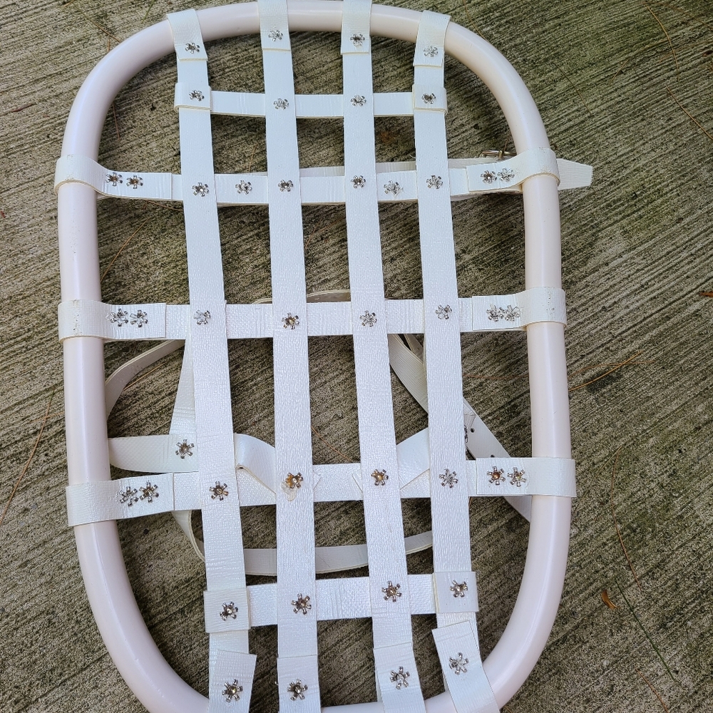 Laplandia 1988 Snow Shoes 138/5138 Vintage White Ski Lodge Decor Sweden - Picture 2 of 10